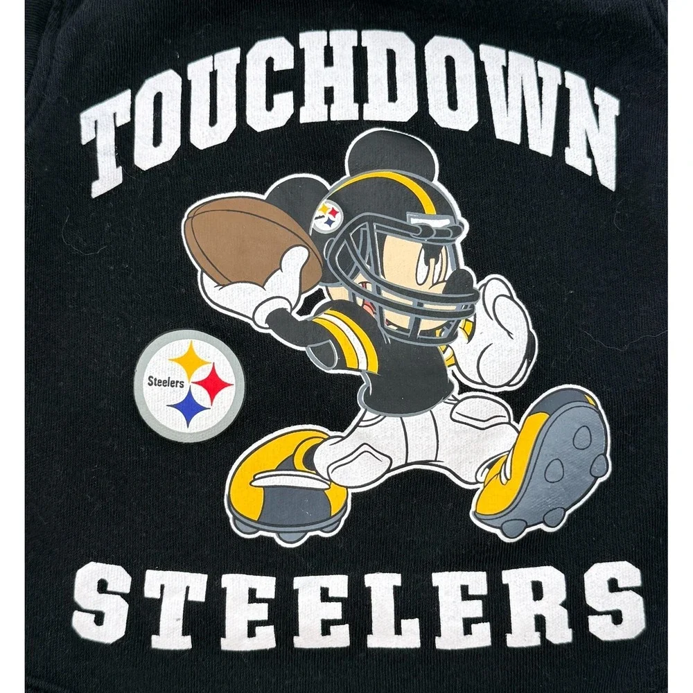 NFL Steelers Baby Bodysuit Set of 2 Disney Mickey Infant 0-3M Football‎